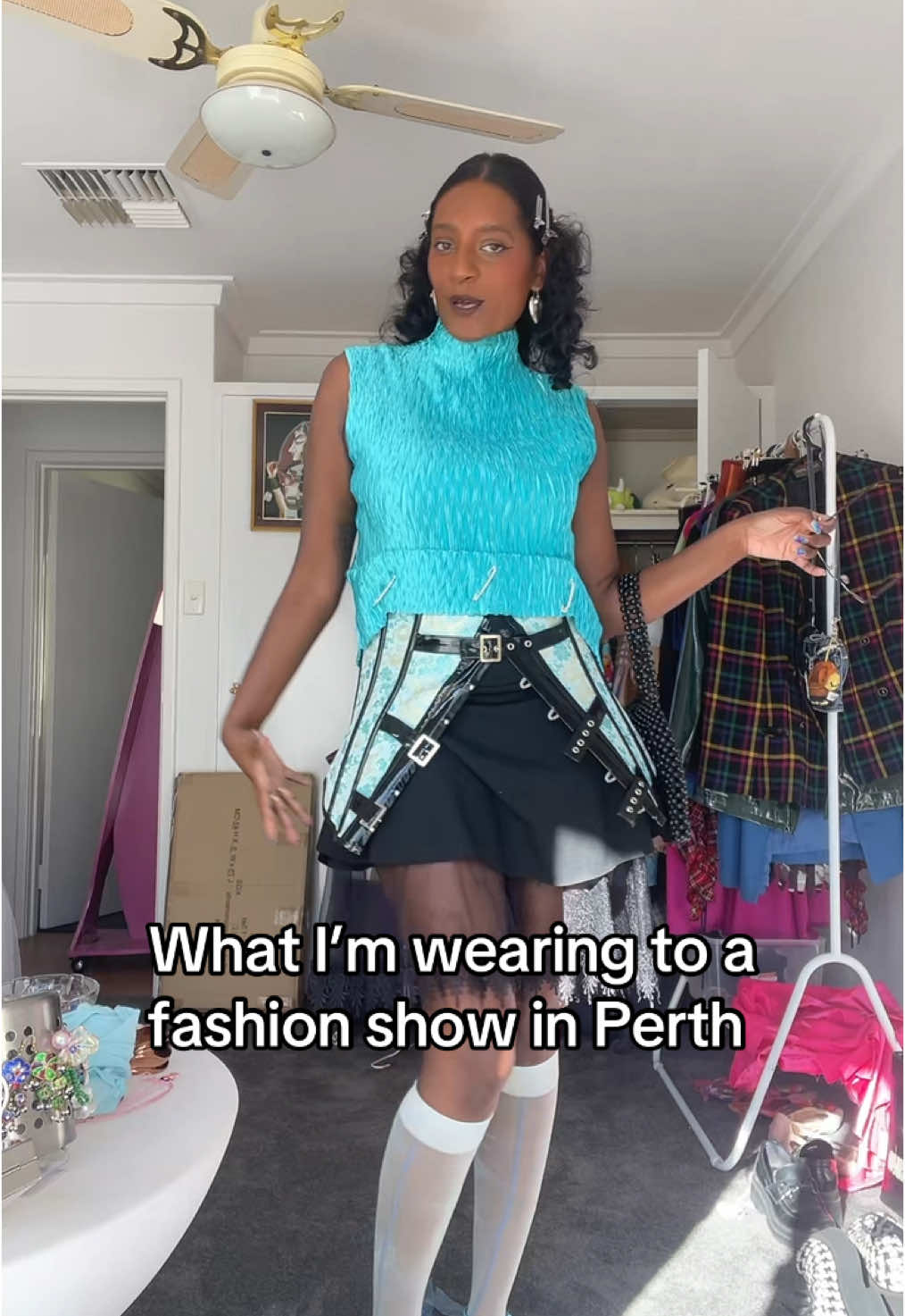 Everything in the outfit is thrifted too! #perth #perthfashion 