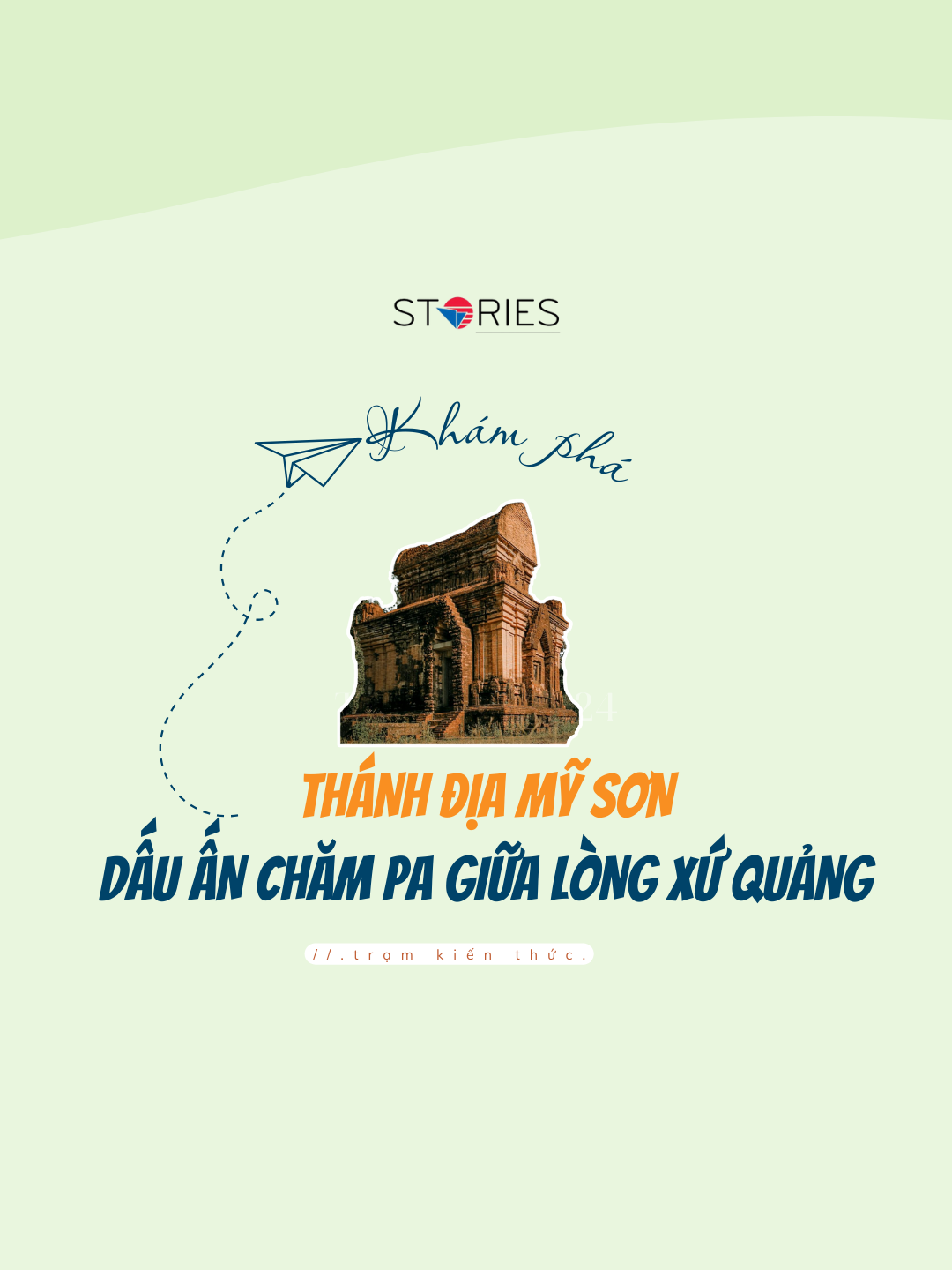 [Trạm kiến thức] THÁNH ĐỊA MỸ SƠN - DẤU ẤN CHĂM PA GIỮA LÒNG XỨ QUẢNG Nằm ẩn mình trong thung lũng xanh mướt, giữa những ngọn đồi xanh bạt ngàn, Thánh Địa Mỹ Sơn hiện lên như một bức tranh lịch sử tráng lệ và đầy bí ẩn. Được mệnh danh là 