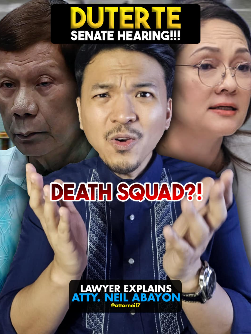 Duterte Senate Hearing...Inamin na may DDS?! #LawyerExplains #AttorNEIL 𝐃𝐈𝐒𝐂𝐋𝐀𝐈𝐌𝐄𝐑: The videos I post are purely for academic, educational and entertainment purposes and are not intended as legal advice. If you need legal advice, please contact an attorney directly.   For an appointment, you may reach my office via: 0966 890 0928   #Senate #Hearing #SenateHearing #Duterte #PRD #PRRD #PresidentDuterte #DDS #PresidentDigong #Lawyer #Attorney #LawyerPH #AttorneyPH#LawyerPhilippines #AttorneyPhilippines