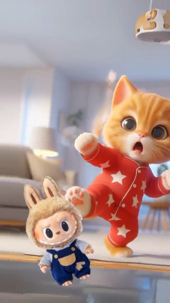 ada labubu#kucing #lucu #cute #trending #labubu 