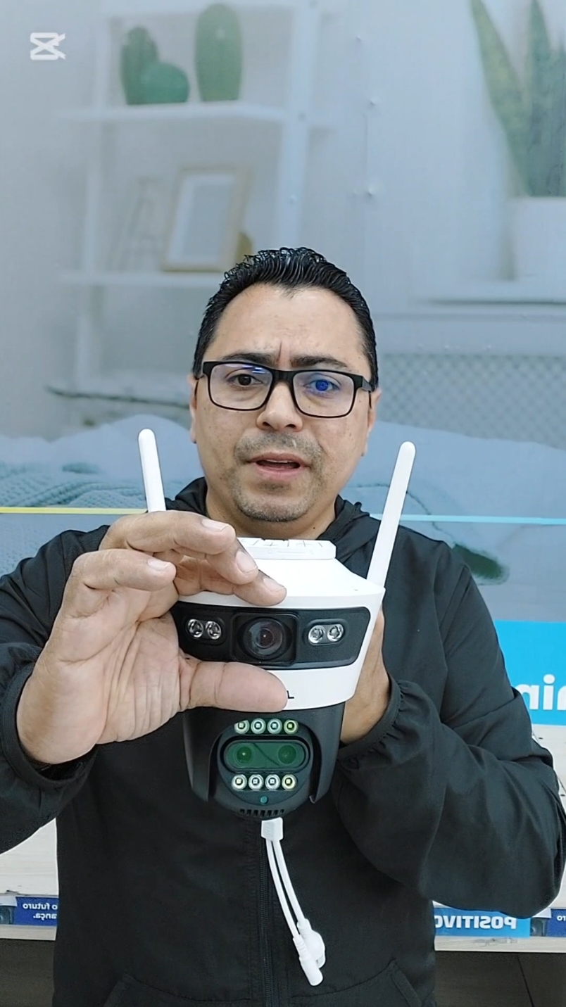 Câmera de segurança IP WI-FI 360⁰ com 3 lentes zoom digital para ver placa de carro #camera #jortan #camera360