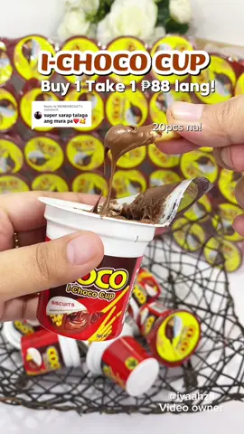 Replying to @MONDABEAST sulit na msarap pa at ang dami pa! 😋buy 1 take 1 ₱88 lang sya ngayon! 🥰 #ichococup #cocoichococup #chococup #chocolatecup 