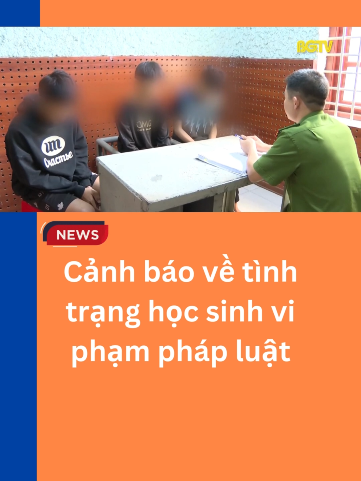 Cảnh báo về tình trạng học sinh vi phạm pháp luật #tintuc #truyenhinhbacgiang #BGTV #bacgiangtv