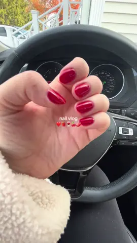 red nails all day LONG #nails #nailvlog #Vlog #nailinspo #nailtok #dailyvlog #diml #fyp #rednails 