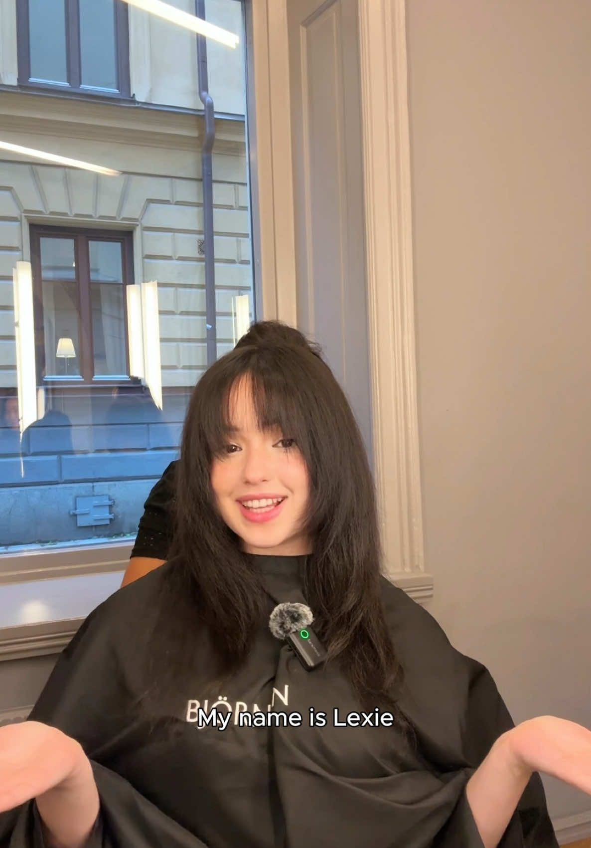 We had the sweetest Lexie Levin over at the saloon to touch up her butterfly cut and had to ask the most important question and we are so relieved that Lexrela is still going strong 💘  @LEXIE  #lexielevin #lexrela #dreamacademy #netflix #dreamacademyhq #katseye #hybe 
