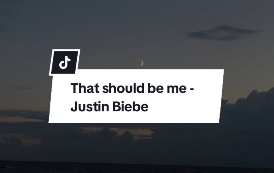 That should be me - Justin Bieber (MMsub)