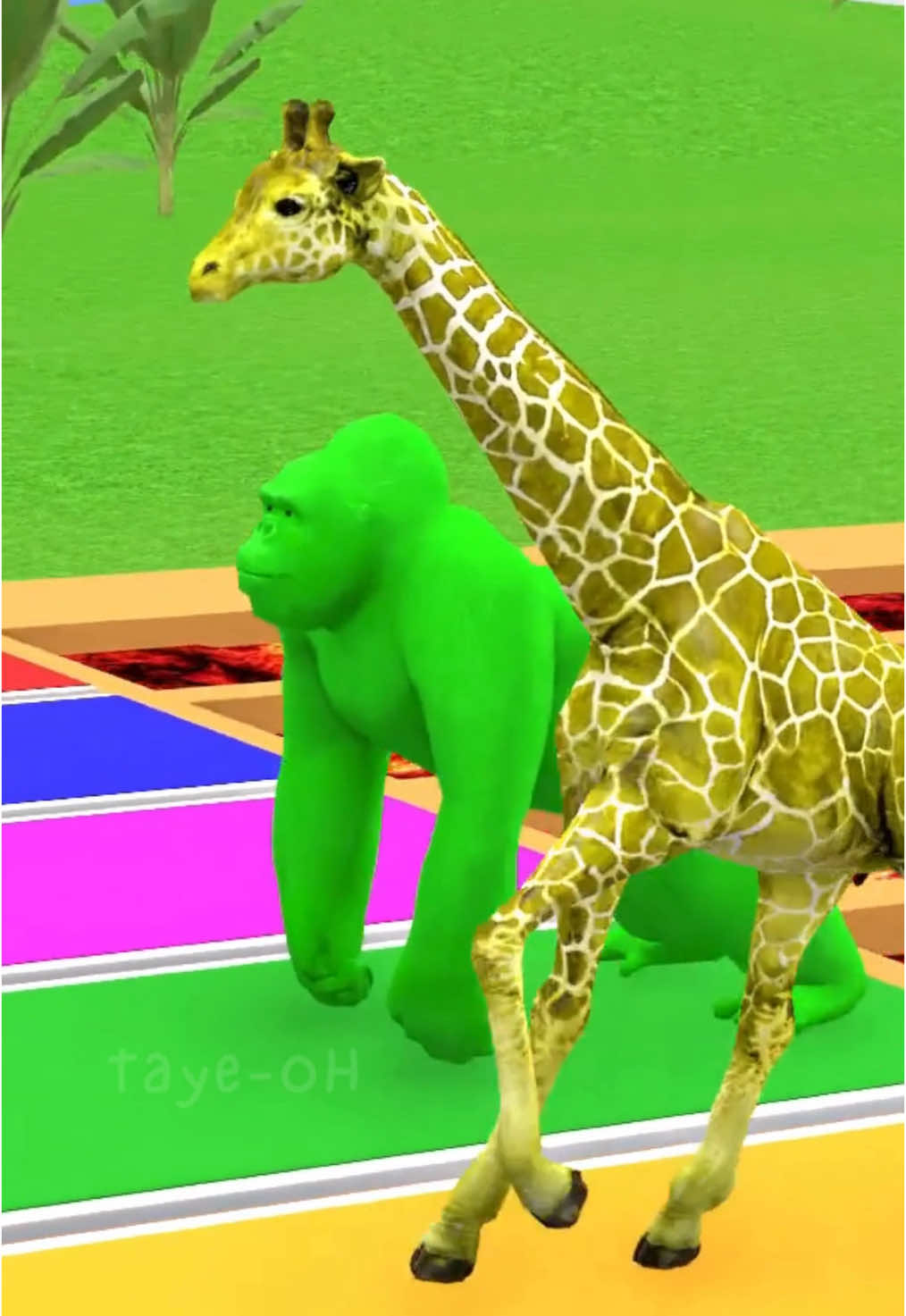 Gorilla & Giraffe #Animal race via Fountain Crossing Transformation #Game Show #funny ft. Soccer balls, Cars, trucks and ducks! Full version can be found in our bio link. @YouTube @TikTok #YouTube #fyp #game #game #gameshow #gorilla #animal #fountaincrossing #tayeoh #duck #racing #cars #racingcars #blue #racecars #VoiceEffects #sound #sounds #soundviral #cartoon #3dcartoon #giraffe #red #gaming #gamer #game #Soccer #balls #sports 