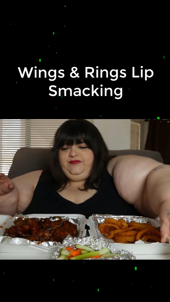 Wings & Rings Lip Smacking Finger Licking Bone Sucking Mukbang (Part 1) #HungryFatchick #trending #cooking #Recipe #eatingshow #mukbang #asmr #mukprank #fyp #viral #foryou #seafood 