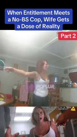 When Entitlement Meets a No-BS Cop, Wife Gets a Dose of Reality #cops #copsoftiktok #police #arrested #jail #lawenforcement #usa #flypシ 