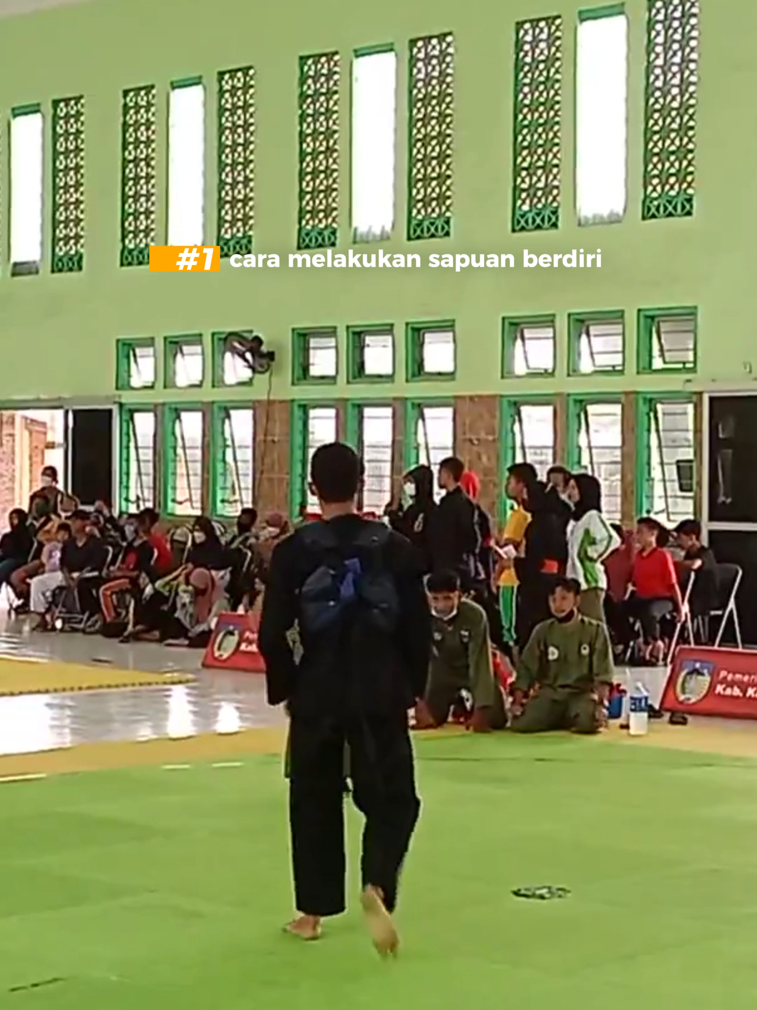 tutorial sapuan berdiri #pencaksilat #silat #tapaksuci #asad #persinasasad #martialarts