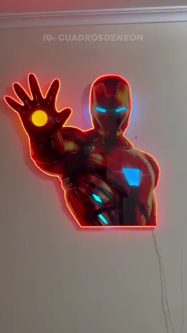 🔴 Iron Man (IG: CuadrosDeNeon) #ironman #avengers #marvel #ResinArt #LEDArt #manualides #cuadrosdeneon #regalos #regalosoriginales 