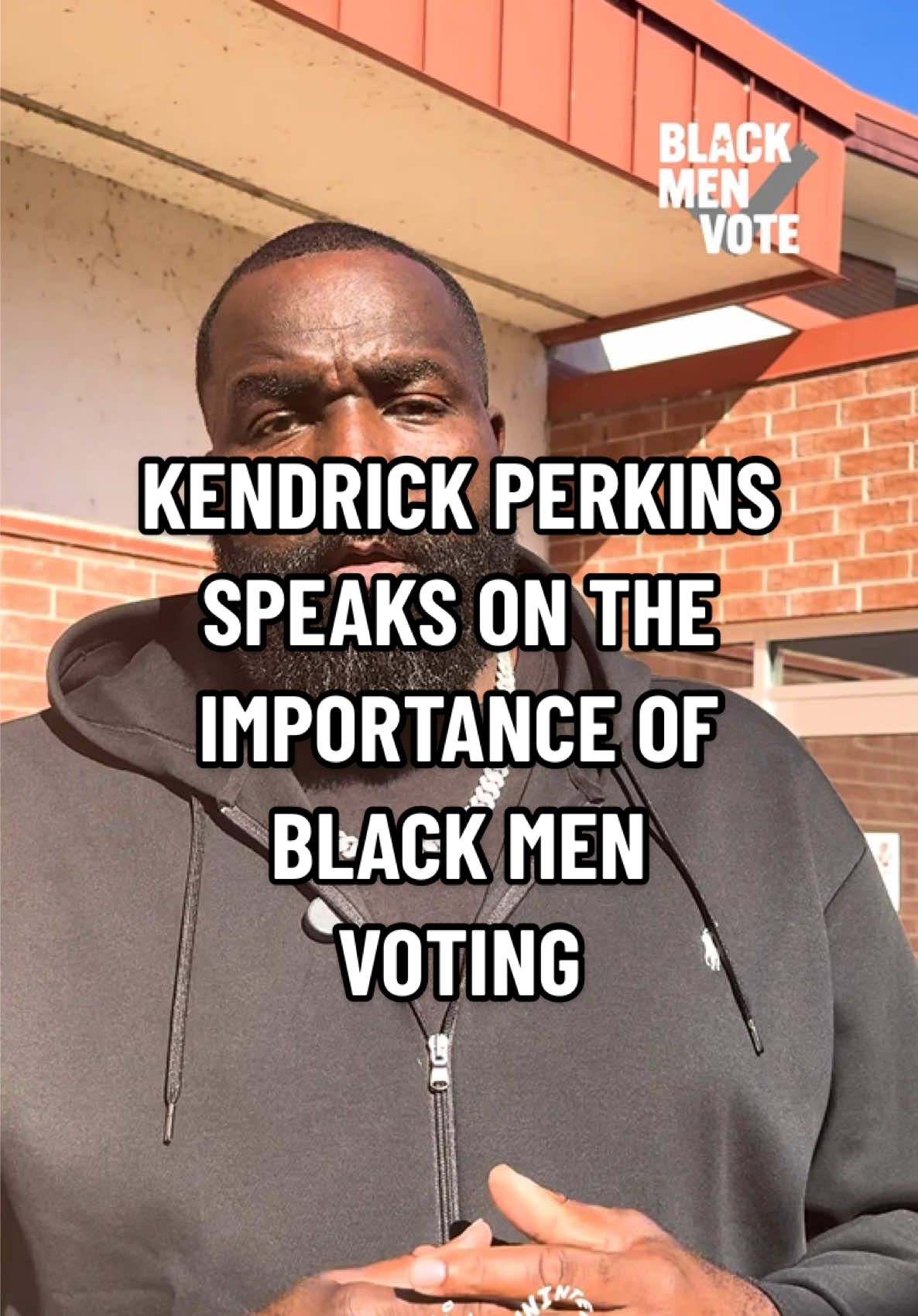 “Control what you can control.”💭 — @kendrickperkins  These wise words from the grandfather of NBA player and ESPN analyst Kendrick Perkins resonate deeply. Featured in our “Black Men Vote” series, Perkins shares why he’s encouraging Black men everywhere to take action and vote. #vote #2024elections #blackmen 