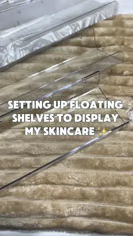 Your sign to get the acrylic shelves! I have been wanting these for a good while and finally got me some and they look amazing they definitely fit a lot of products.  : You can find these on my Amazon store front under as seen on TikTok ✨ 🔗 in bio  #amazon #amazonfinds #acrylicshelves #shelves #skincareorganizer 