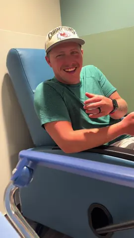 He about fell out of that chair… 