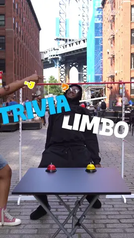 @Zoe Spencer vs @Zeddy Will 🤠  In Trivia Limbo , who do you think wins? #trivia #limbo #nyc #interview #funny #fyp #livestreamers  full video on youtube