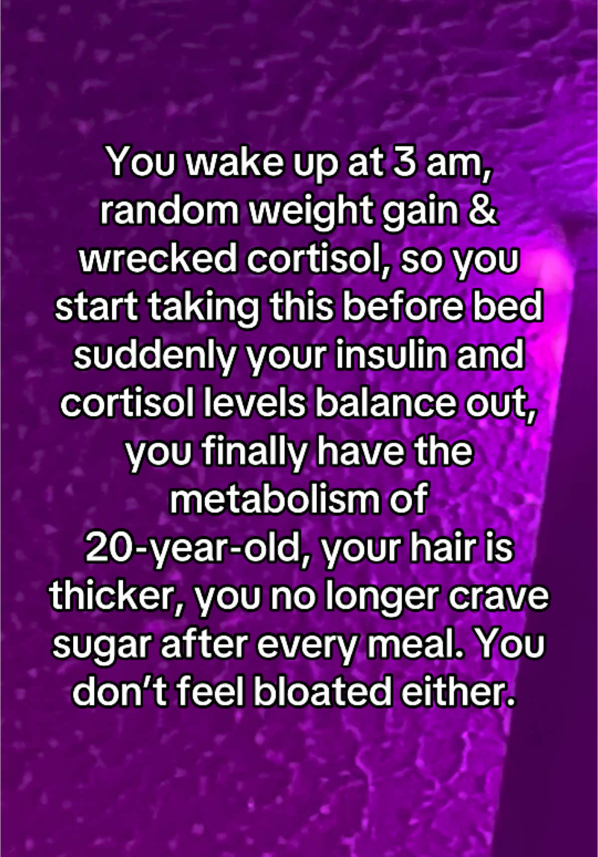 Girly‼️ Been feeling SO beated recently, have trouble sleeping, constantly wanting sweet stuff or just putting weight on well this could all be due to high cortisol. Which could be from a deficiency in vitamin D #cortisol #vitamind #vitaminddeficiency #vitamind3k2 #highcortisol #cortisollevels #highcortisollevels 