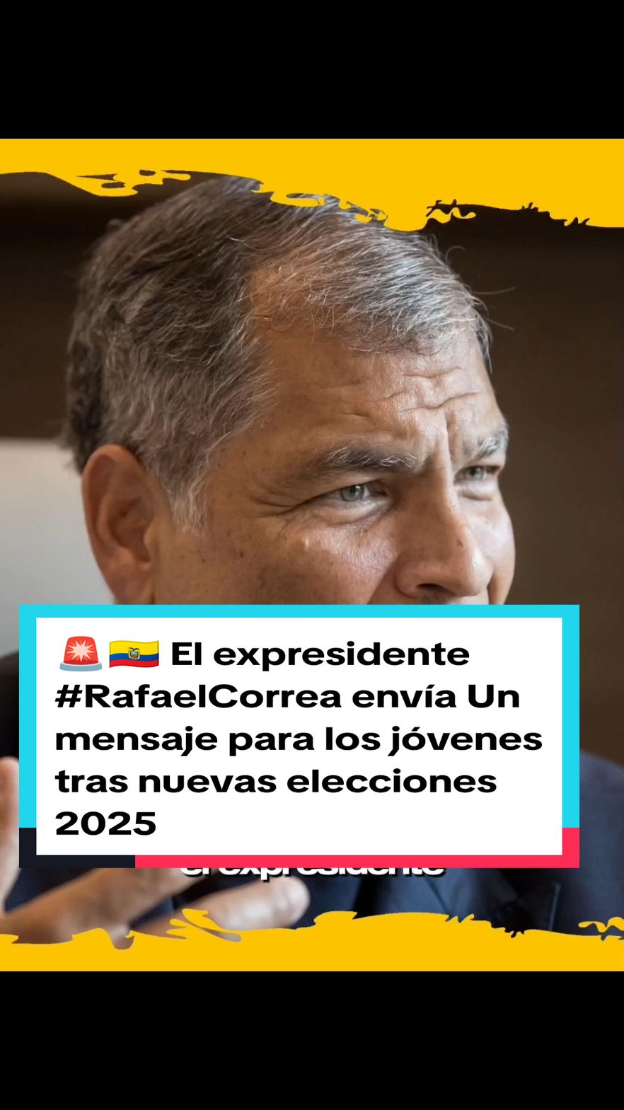 🚨🇪🇨 El expresidente #RafaelCorrea envía Un mensaje para los jóvenes tras nuevas elecciones 2025  #tvision #ecuador #urgente #rafelcorrea #mashirafael #informate #eleccionesecuador #rafel #correa #mashi #mashicorrea #rwvolucionciidadana