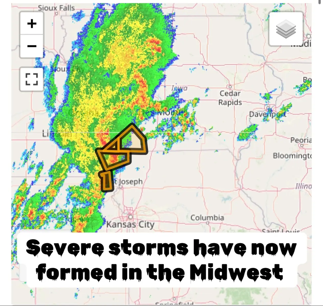 Severe weather in the midwest #fyp #severeweather #iowa