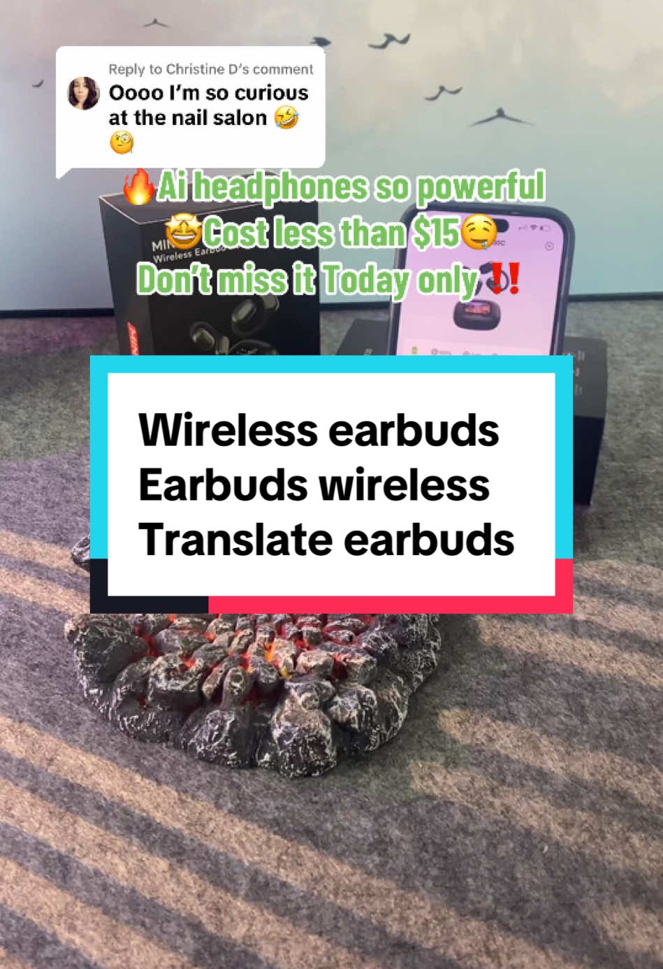 Replying to @Christine D 🔥⏰Highly recommend this Wireless earbuds 👍💯This earbuds awesome works great 😎#earbuds #earbudswireless #headphones #headphone #headphonechallenge #headphonesrecommended #earbudsviral #headphones🎧 #tiktokshopmademebuyit 