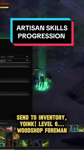 Artisan skills progression in Ashes of Creation #mmorpg #ashesofcreation #pcgaming 