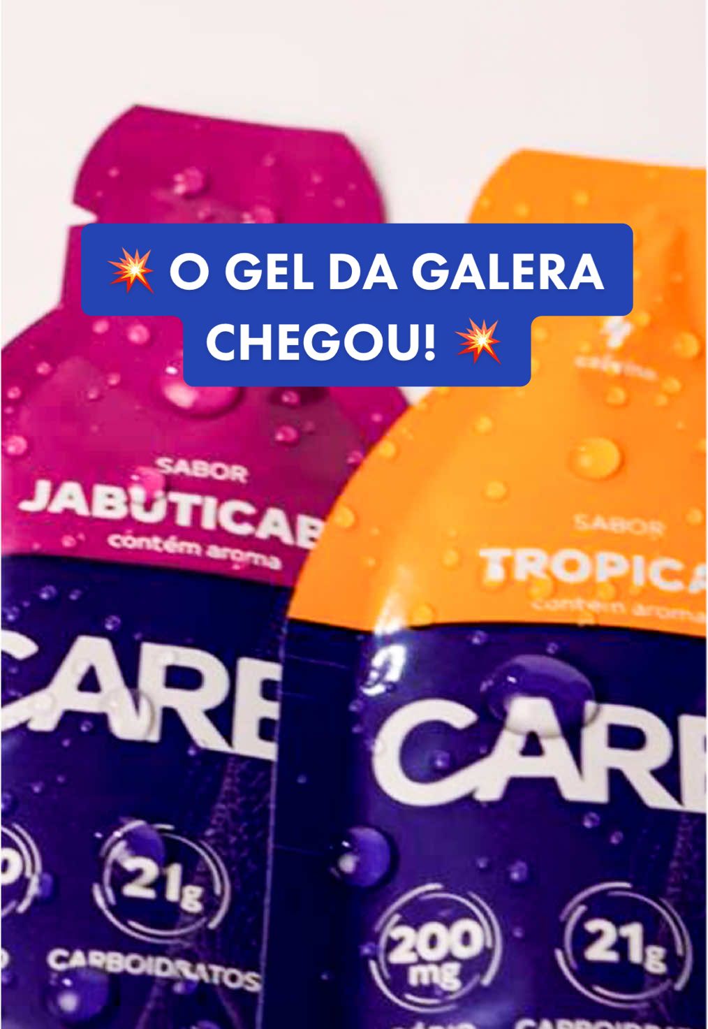 💥 O GEL DA GALERA CHEGOU! 💥 Os novos sabores da linha CARBS — Maracujá, Jabuticaba e Tropical — vieram para dar aquele boost extra nas corridas e treinos em grupo!  Com 21g de carboidrato e 200mg de sódio, eles mantêm a energia e a hidratação na medida. E, pra quem busca um impulso a mais, o Tropical vem com 150mg de cafeína, perfeito pra aquele sprint final com a turma! 🚀 Porque quando corremos juntos, não é só sobre chegar ao final, é sobre cada conquista que compartilhamos pelo caminho. Aproveite essa energia coletiva e corra com os géis feitos pra você e sua equipe! ✨ #GelDaGalera #Energia #CorridaEmGrupo #CARBS #Performance #Corre #NovosSabores #Energia #HidrataçãoPerfeita #soudobro