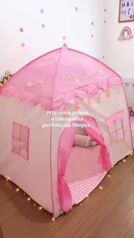 Gostou? Perfeicao para nossas bebe 🤩 #achadinhos #achadosshopee #cabanainfantil #maternidade #maedemenina #cabana 