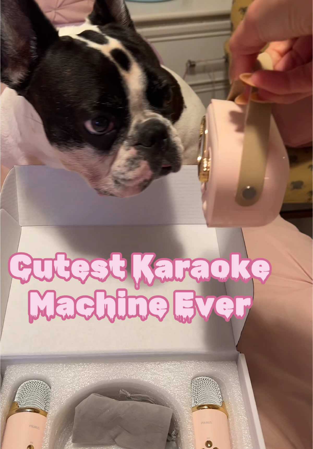 Use my coupon code for 12% off ✨ Cutest most fun karaoke machine Ever. I love this toy so much ✨ #unboxing #pinkvibes #karaoketime #musthaves #karaokemachine #prunus #singing #flashsale #TikTokShopBlackFriday #TikTokShopCyberMonday #FallDealsForYou #TikTokShopHolidayHaul #ugccreator  