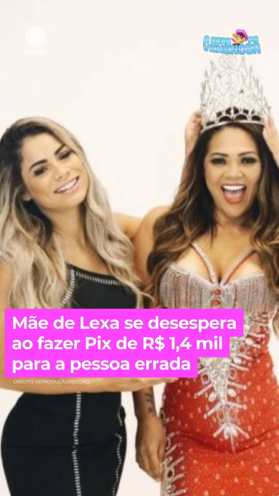 A mãe da Lexa, Darlin Ferrattry, não escondeu o desespero ao realizar um Pix de R$ 1,4 mil para a pessoa errada. Nas redes sociais, ela divulgou o nome completo de Darlan, que recebeu a transferência por engano, e cobrou a devolução do dinheiro. Após a repercussão, o motorista de aplicativo devolveu o valor e recebeu um agradecimento de Darlin. Confira! #AHoraDaVenenosa #BalançoGeral #lexa #darlinferrattry 