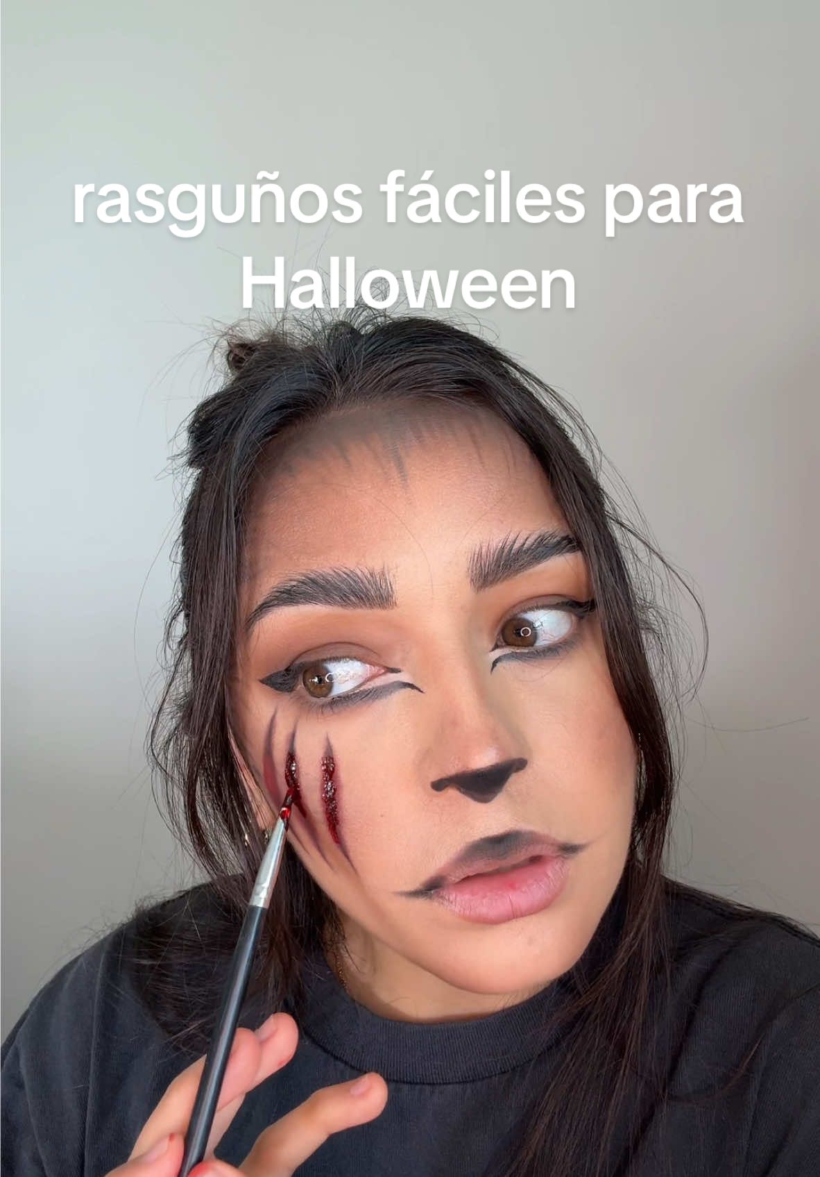 Paso a paso. #cacheween #halloween2024 #wolfmakeup 