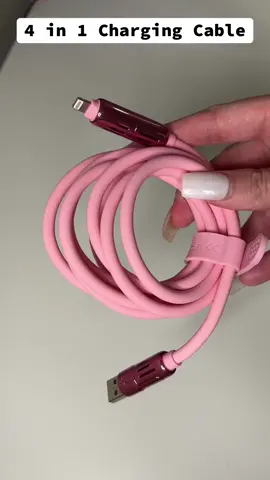 Love this cord! So convenient! #phoneaccessories #chargingcable #4in1charger 