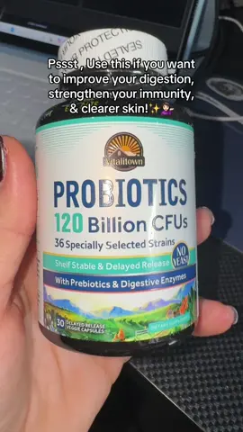 Want better digestion, stronger immunity, and clearer skin? 🌟 Meet Vitalitown Probiotics – packed with 120 billion CFUs and 36 powerful strains! 	1.	Gut Health Hero – These probiotics support digestion, helping reduce bloating, gas, and discomfort. 🌱 	2.	Immune System Boost – A strong gut means a strong immune system, giving your body the defense it needs! 🛡️ 	3.	Enhanced Absorption – With prebiotics and digestive enzymes, this blend ensures nutrients are better absorbed by your body. 💪 	4.	Clearer Skin – Healthy gut, healthy skin! Many users report improved complexion with regular use. ✨ 	5.	Delayed-Release & Shelf Stable – Perfect for busy lifestyles. It’s effective, convenient, and doesn’t need refrigeration! 🧳 Get your wellness game up with Vitalitown Probiotics. Your gut will thank you!” Caption: “Take control of your gut health with Vitalitown Probiotics! From better digestion to a stronger immune system, these probiotics are a daily must-have. Don’t miss out on this powerhouse blend! 🌱  . #VitalitownProbiotics #GutHealth #StrongerImmunity #BetterDigestion #ProbioticsForHealth #HealthySkin #DailyWellness #ShelfStableProbiotics #DigestiveHealth #ClearSkinJourney #WellnessEssentials #ProbioticBenefits #ShopVitalitown #fypツ #viralvideo #trending #tiktokshop #probiotics #guthealth #enzyme #ibs 