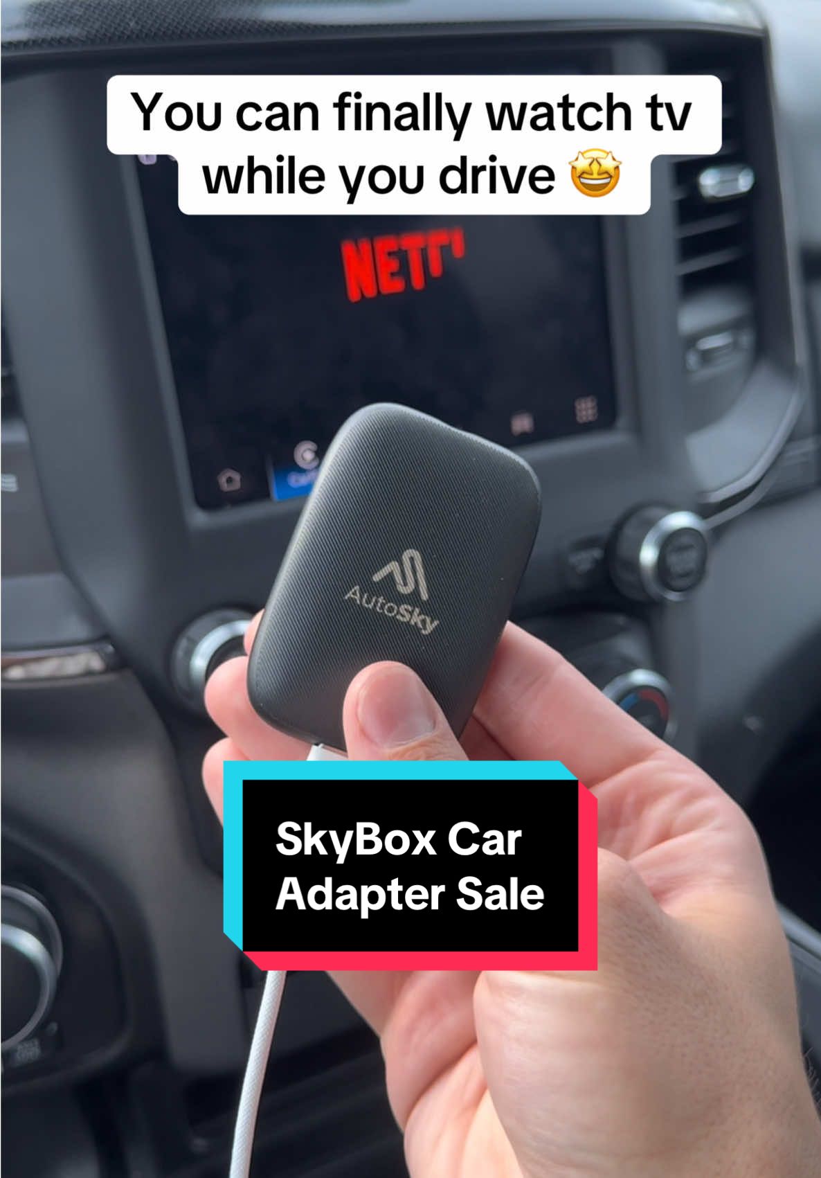 Finally I can watch my favorite tv shows in the car #cars #carsoftiktok #caraccessories #netflix #tiktokmademebuyit #tiktokshopblackfriday #tiktokshopcybermonday 