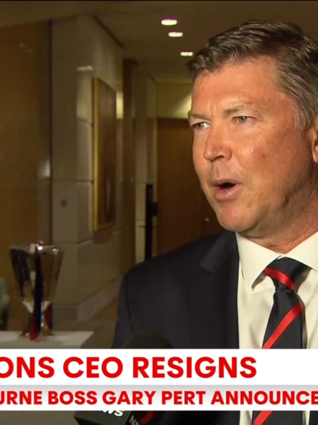 BREAKING: There is fresh turmoil at the Melbourne Football Club with Demons chief executive Gary Pert resigning. #7NEWS