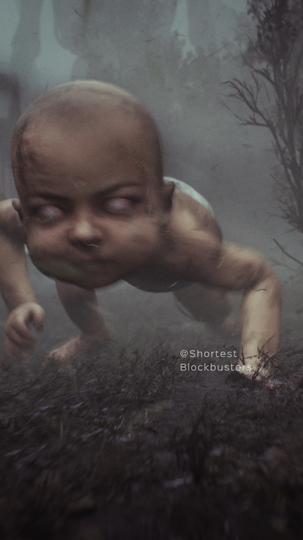 Beware of the baby. #halloween #nightmare #animation #pumpkinhead #megalophobia  #creepy #happyhalloween #halloween2024 #3d #spooky 