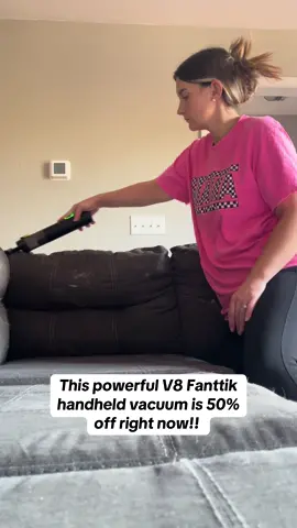 Don’t judge my couch or the hairstyle I thought I was rocking. 😂 My favorite handheld vacuum is 50% off right now so I had to share it with y’all! It works great for cleaning your car as well. I’ll have it linked in this video. 🖤 #fanttik #handheldvacuum #PetsOfTikTok #pets #momtok #MomsofTikTok #tiktokshopblackfriday #tiktokshopcybermonday #tiktokshopfinds @Fanttik 