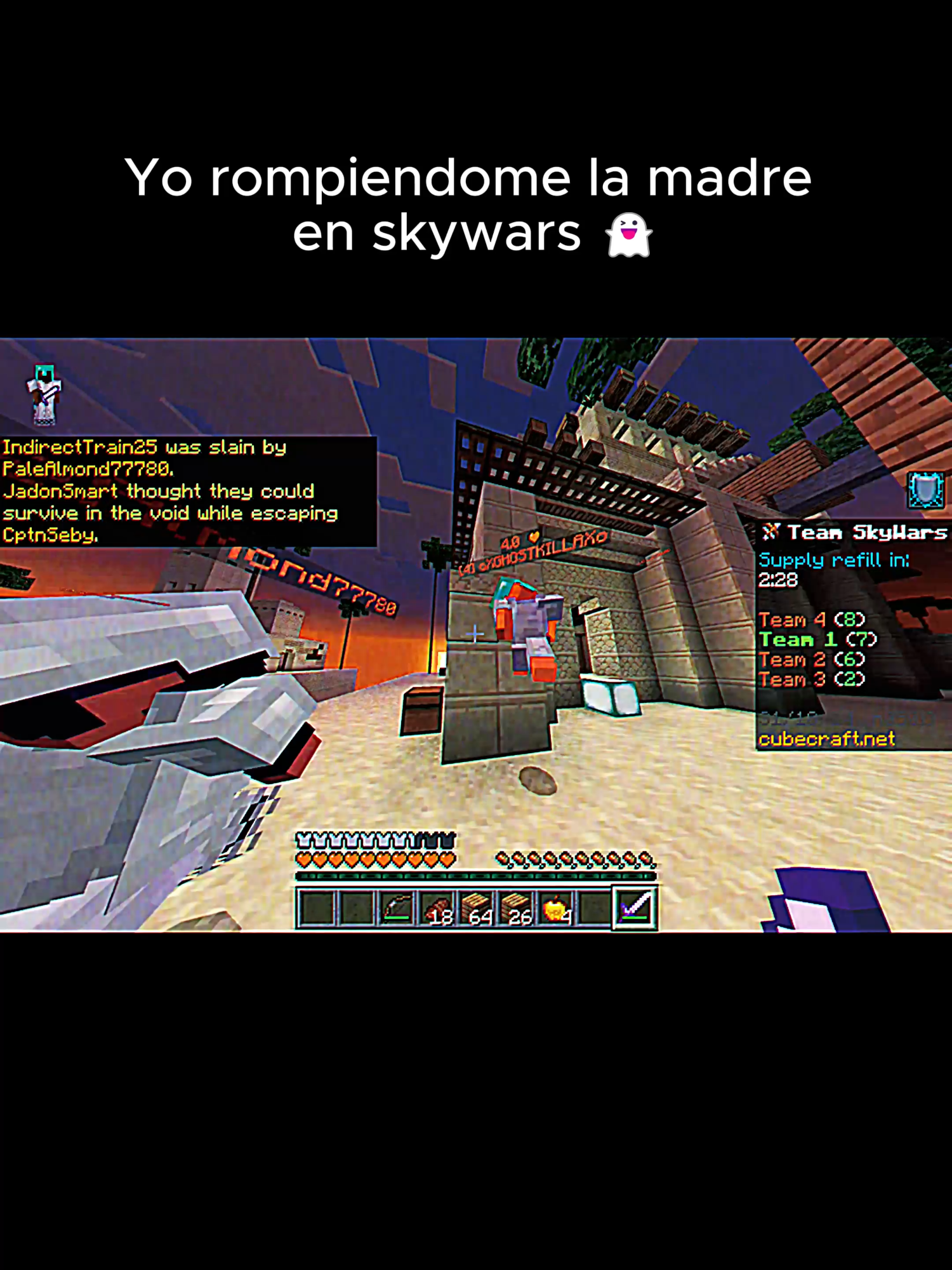 No me regañe ama  #Minecraft #bedrockminecraft #pvpminecraft #editsminecraft #mojanj #skywars #eggwarsminecraft