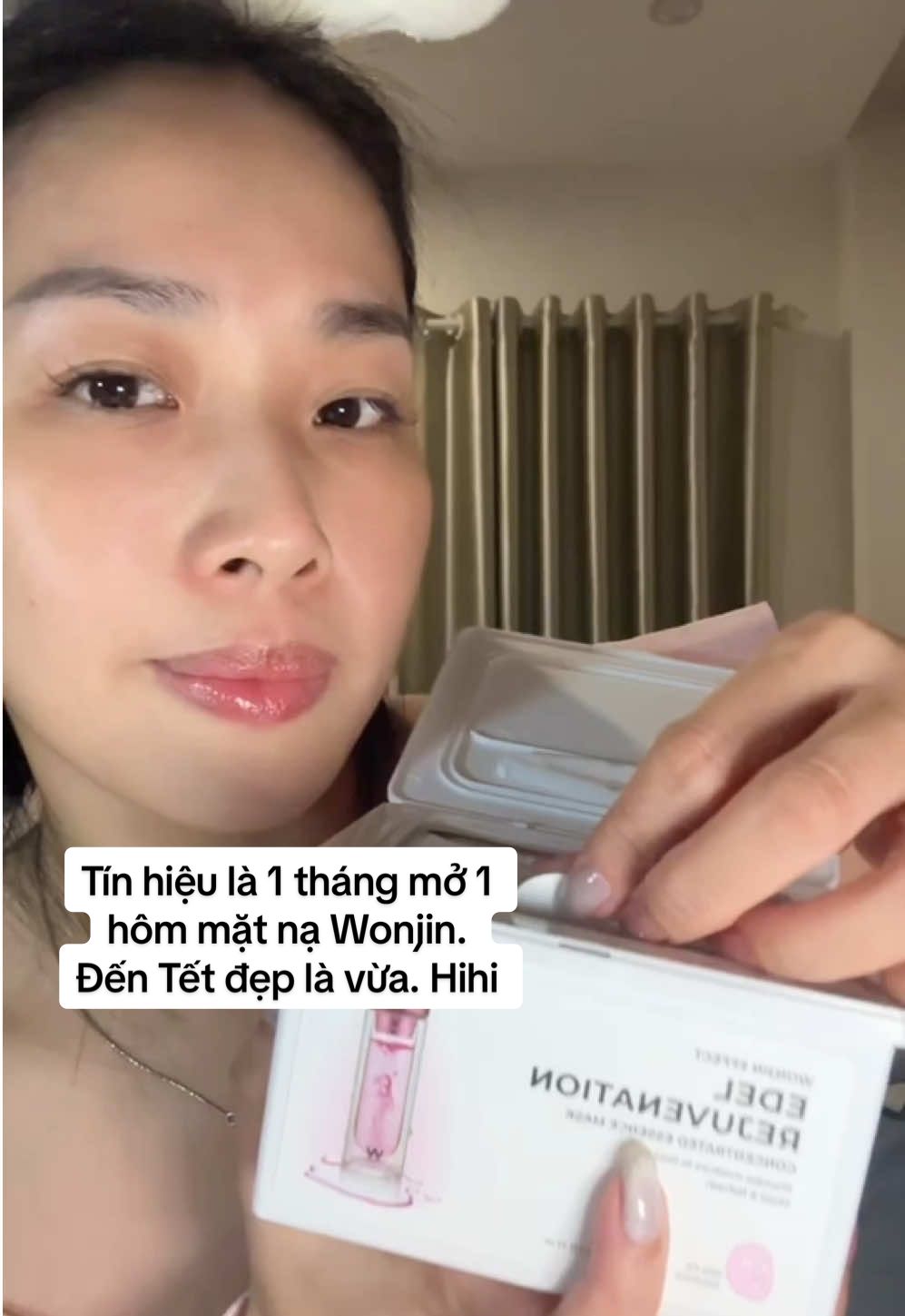 Mỗi tháng 1 hộp đến Tết nha #beautytips #xuhuong2024 #wonjinvietnam #matna30mieng #hopmatnawonjin 