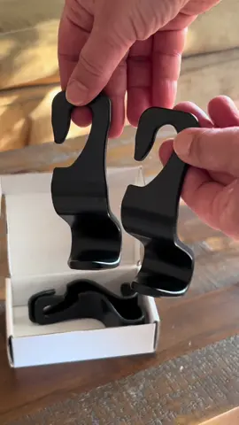 These car hangers are great for hanging purses, backpacks and even grocery bags to keep your things off of the floor of your car and keeps them at easy reach! The brand is Amooca car seat headrest hooks#amazon #amazonfinds #amazonmusthaves #caressentials #carhangers #carorganization #hangers #organization 