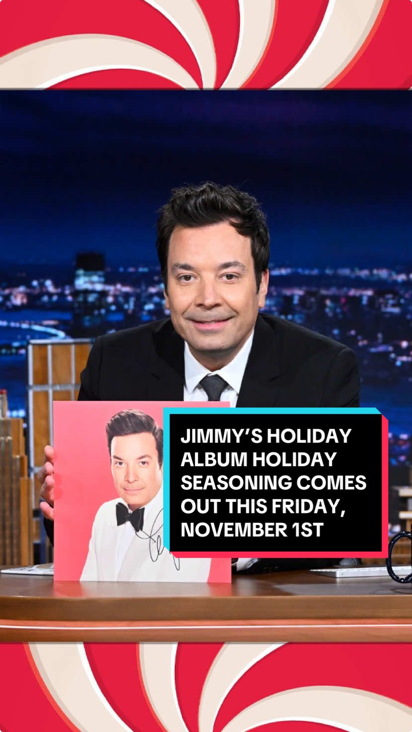 Jimmy’s holiday album Holiday Seasoning comes out this Friday, November 1st ❄️🎁 #HolidaySeasoning #JimmyFallon 