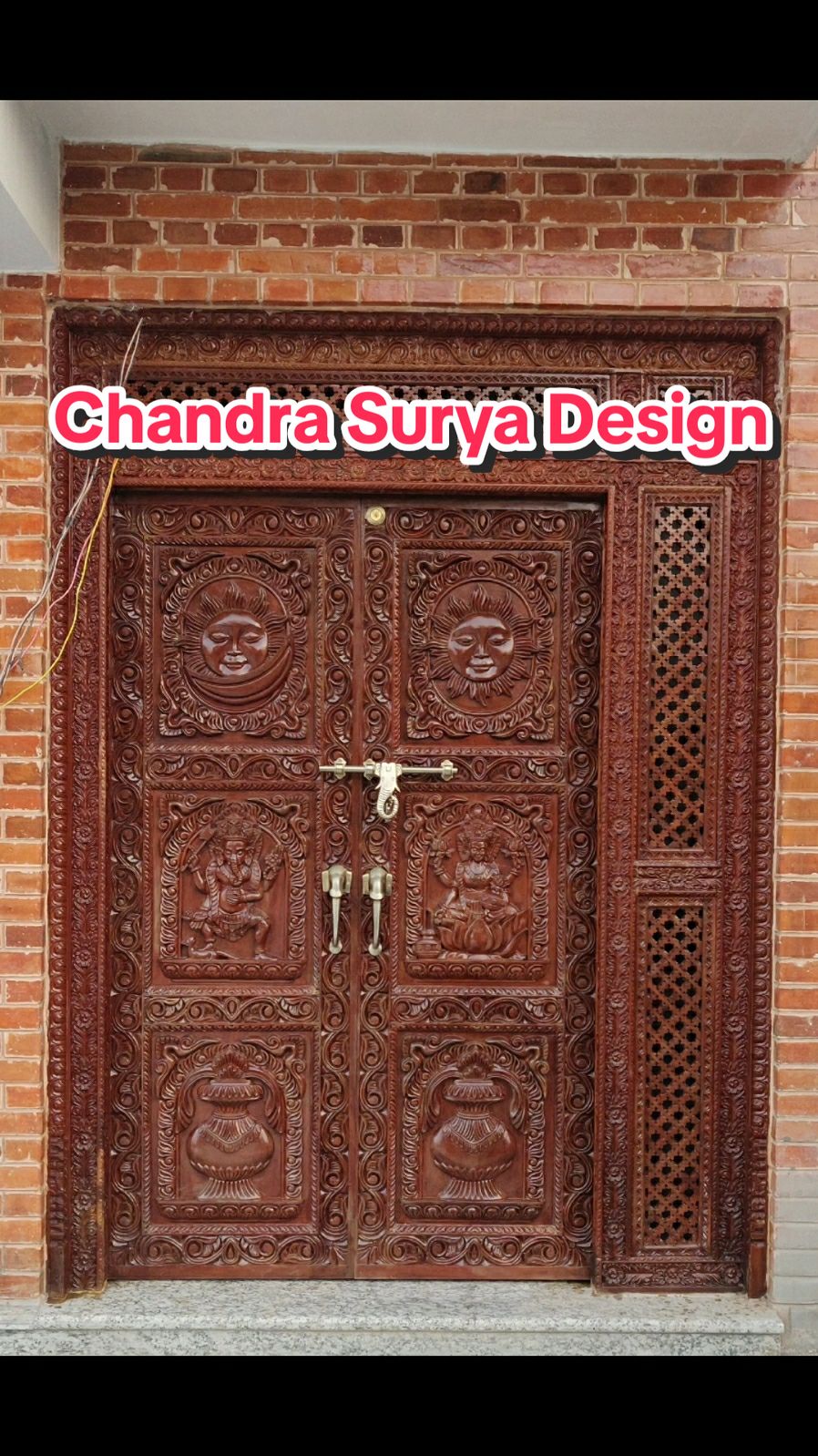 Chandra Surya Design #carving #woodcarving #traditional #maindoor #newhome #furniture #woodworkernepal #madeinnepal #nepaliproduct #uae #japan #ktm 