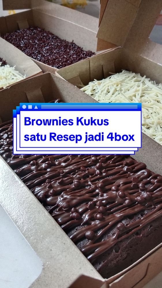 Resep ini menghasilkan 4 loyang ukuran 20x10 Brownies Kukus Bahan Lemak : 🌹100gr Margarin (dicairkan)  🌹60ml Minyak goreng 🌹2sachet Kental manis 🌹Pasta Coklat secukupnya Bahan Kering : 🌹120gr Tepung terigu 🌹20gr Tepung Maizena 🌹40gr Coklat bubuk 🌹5btr Telur Ukuran Besar 🌹130gr Gula pasir (kalau suka manis bisa ditambah ya)  🌹1sdt Vanili 🌹2sdt Sp #brownieskukus #brownies #resepbrownies #resepbrownieskukus #browniesnyoklat #idejualan #fyp 