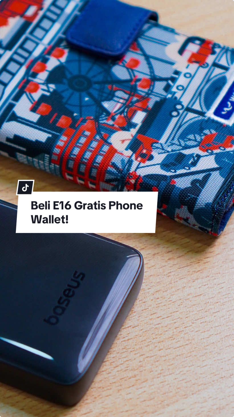 Beli E16 Gratis Phone Wallet 🤩 Cuma di Baseus Shopee Brand Day 31 Oktober - 1 November 2024, di Baseus Official Shop 🙌 Jangan sampai kehabisan, stok terbatas!