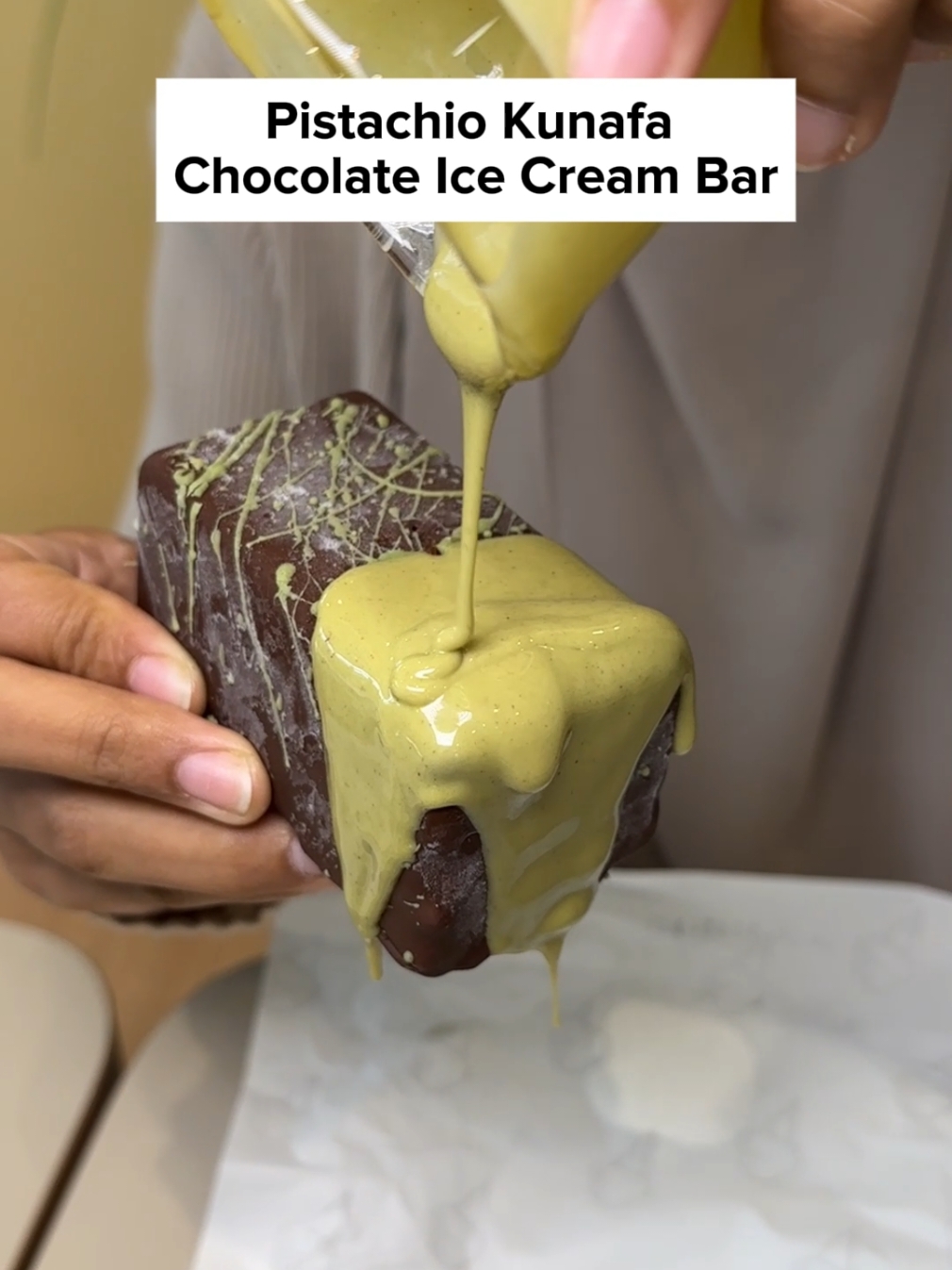 NEW Pistachio Kunafa Chocolate Ice Cream Bar from @insidescoopmy! 🤩✨ 📍Available at every outlets for limited time only and while stocks last. Run bestie 🥳 *Pistachio sauce is not included, for video purposes only. #bestfoodmalaysia #malaysiafood #MakanLokal #klfoodie #foodhuntingkl 