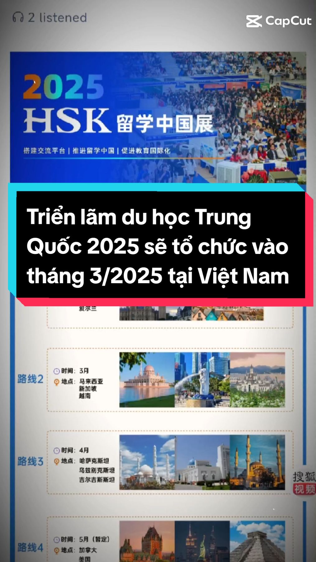 Triển lãm du học Trung Quốc 2025 dự là sẽ tổ chức tại Việt Nam vào tháng 3/2025. Cùng nhau chờ đón thui. Ad lót dép hóng dần #trienlamduhoctrungquoc2025 #hocbongtrungquoc #duhoctrungquoc #hoctiengtrung #dongluchoctap #dongluc #cuocsongduhocsinh #duhoc #xiaoxingxing 