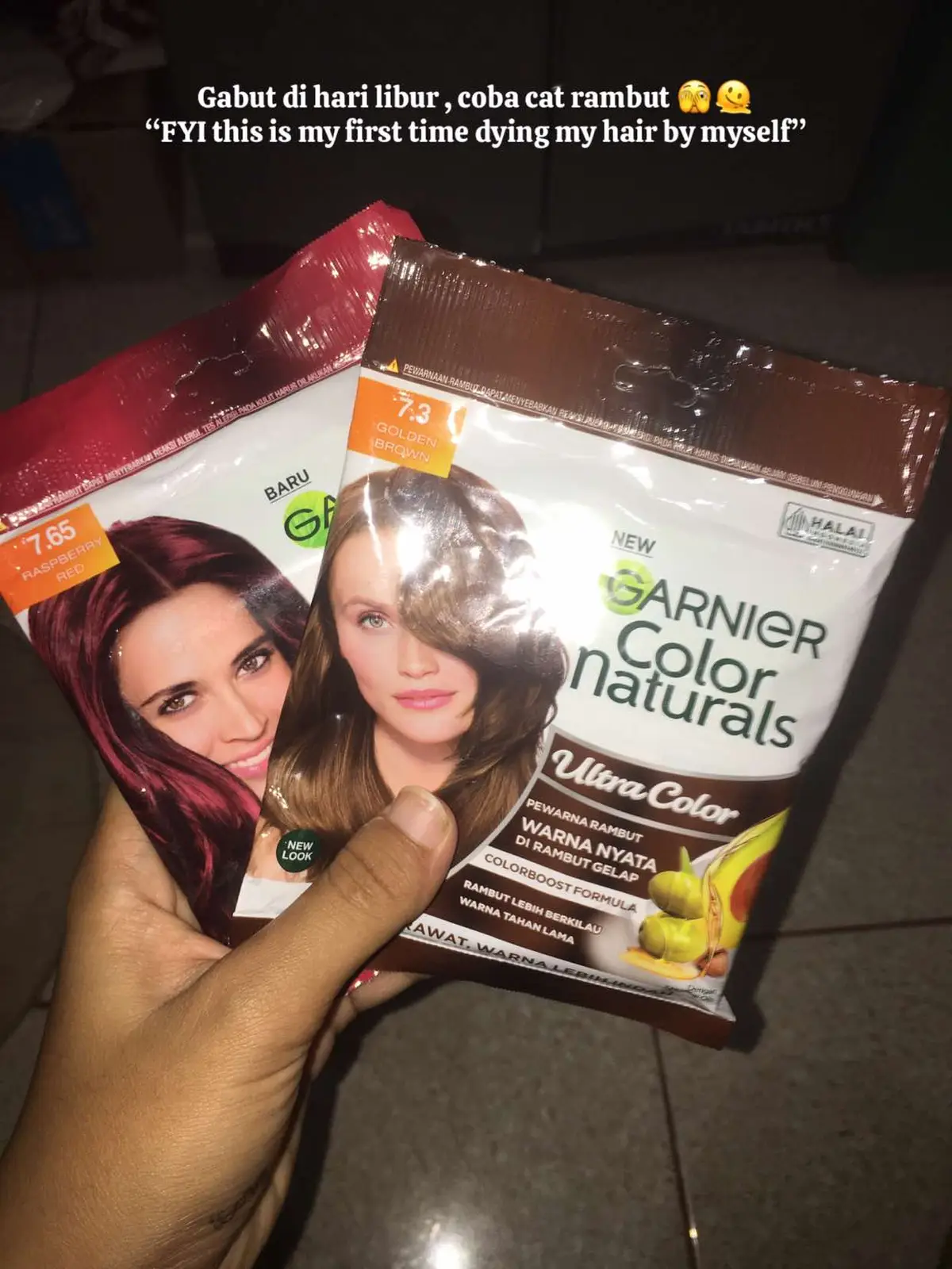 Love the color somuch🥰🥰🥰 #garnierindonesia #haircolor #fypシ #fypage #xbyzca #soundviral #viral #fypdong #murahbanget #trendin #catrambut #garnier 