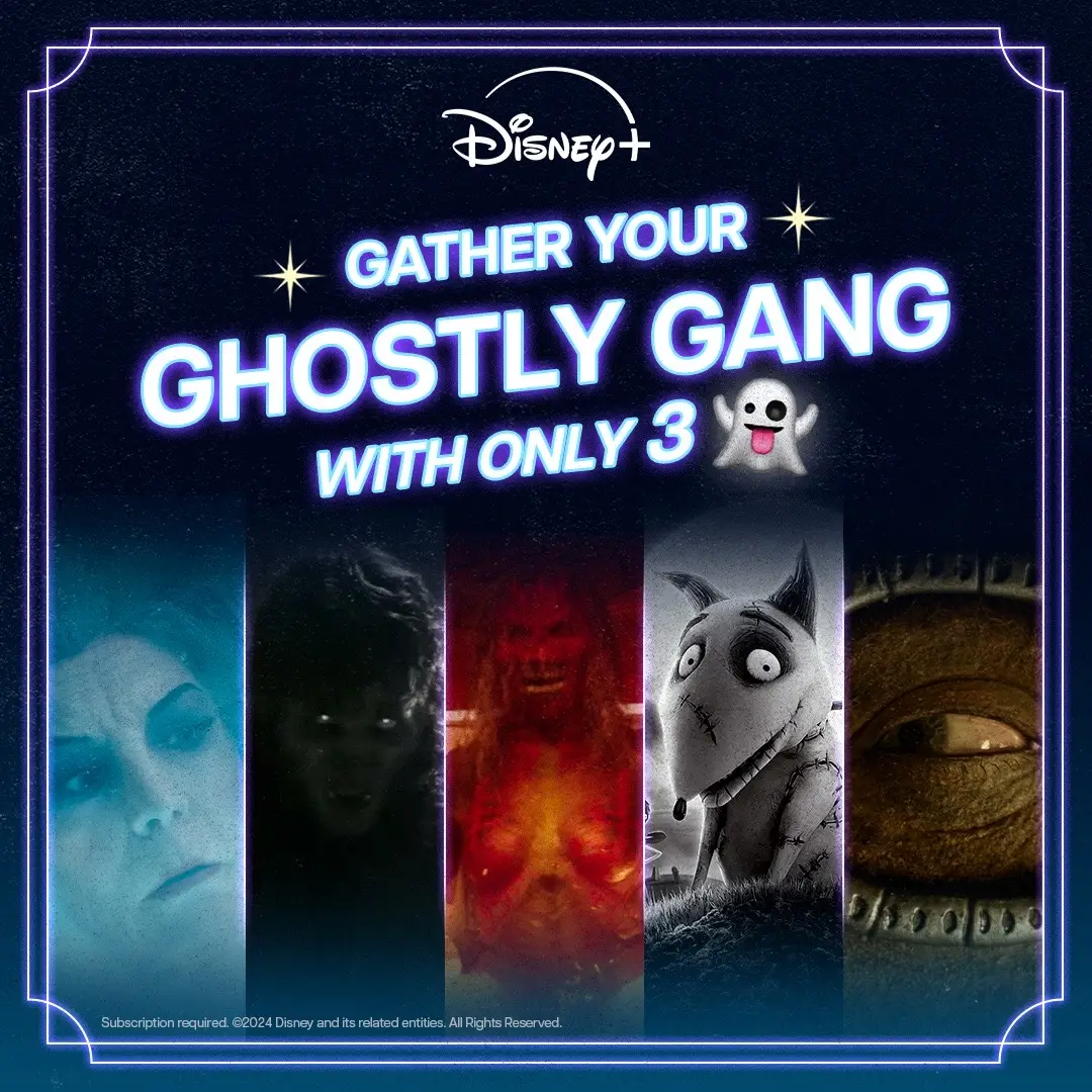 Squad ghouls 👻 Get your spooky szn sorted with Marvel Television’s #AgathaAllAlong, #HocusPocus2, #HauntedMansion, and #Frankenweenie, streaming now on #DisneyPlusSG.