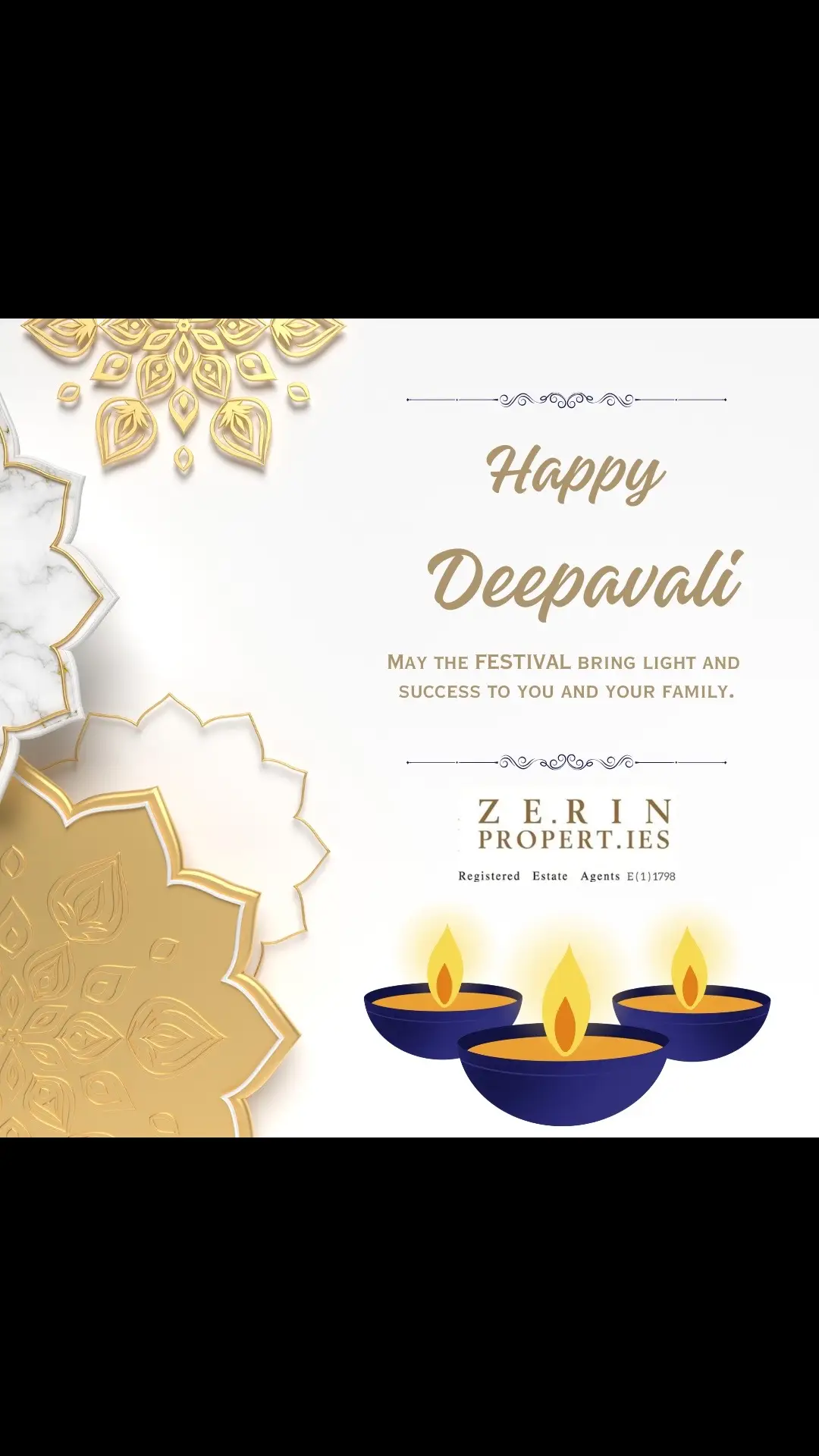 Happy Deepavali to all celebrating and Happy Holidays to all. May thjs festival of lights bring you prosperity and peace. #zerinproperties #fyp #bangsarrealtor #petalingjayarealtor 