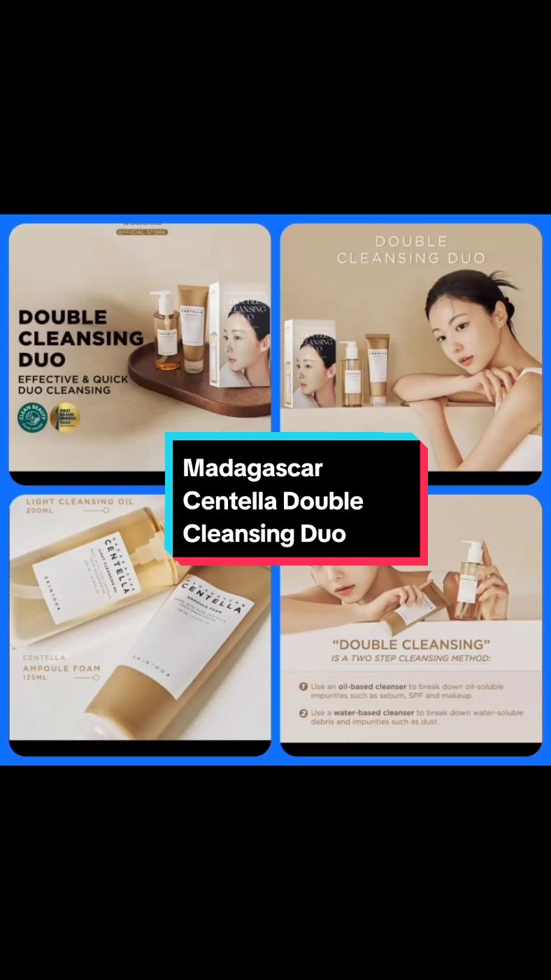 SKIN1004 Madagascar Centella Double Cleansing Duo! Efektif membersihkan wajah berminyak dan berjerawat, #madagascarcentella 