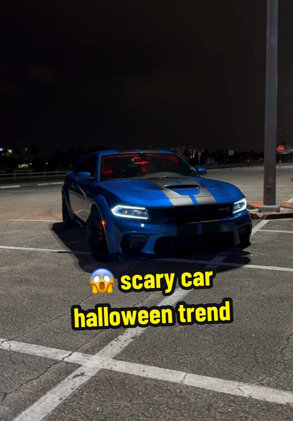 new scary car trend ❌ #cartok #hellcat 