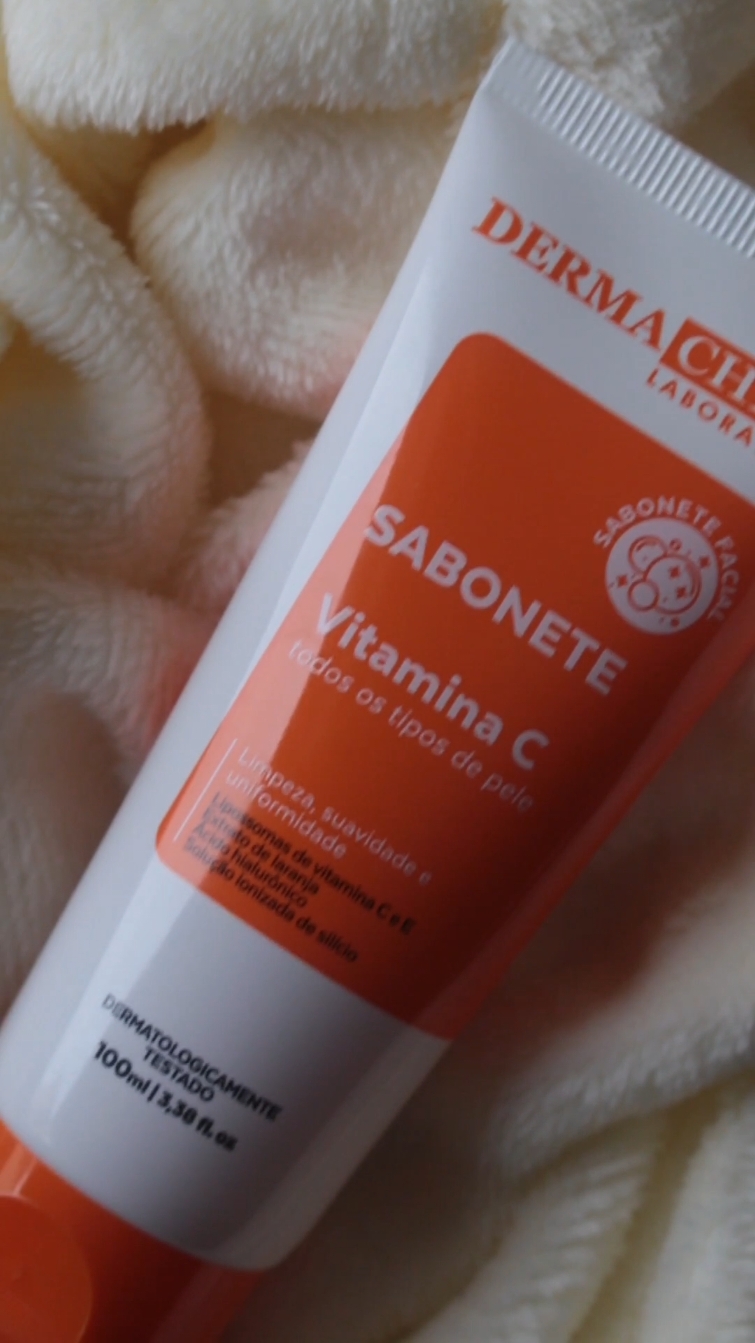 Sabonete Vitamina C da Dermachem 😍 @Dermachem Laboratory  Resenha completa no Youtube.com/@danielacastrolima 🎬 #dermachemlaboratory #dermachem #skincare #vitaminac #skin #beautytips #beautybloggers #dicasdebeleza 